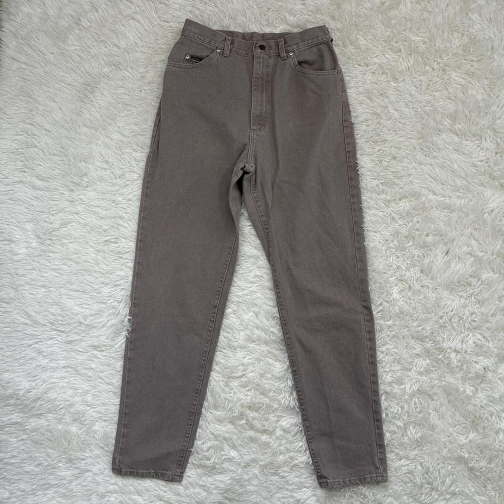 Vintage 90s Retro Cowgirl  Lee Riveted grey straight leg jeans